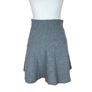 Uniqlo Grey Drop-waist Ponte Skater Skirt Size Medium